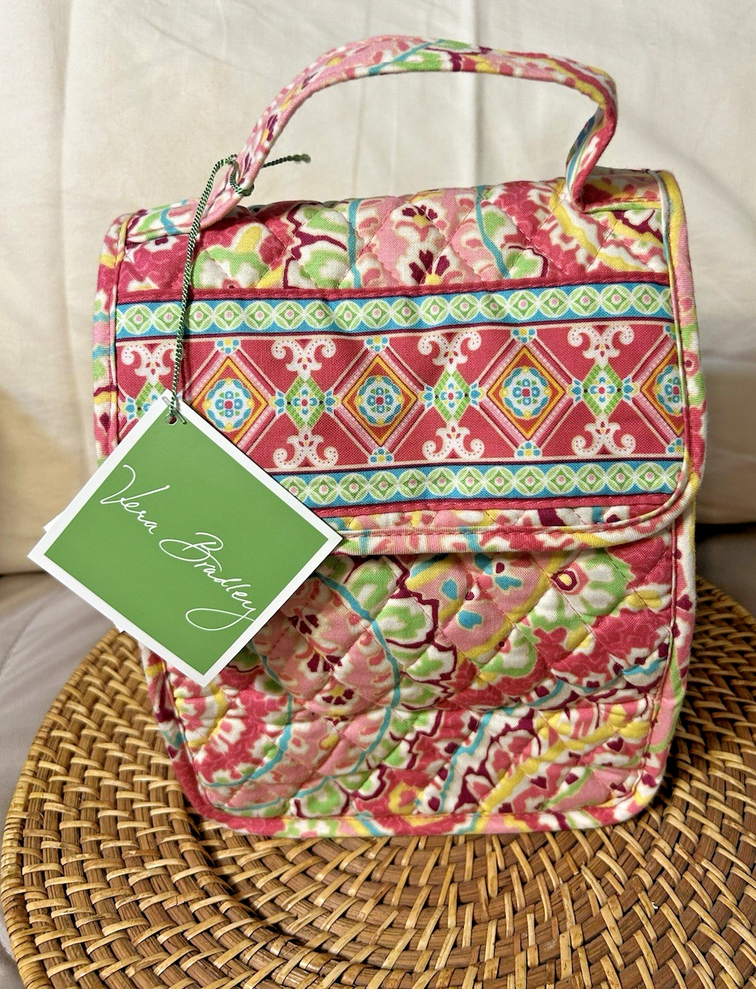 Vera Bradley Capri  Melon Lunch Tote Retired Pattern NWT