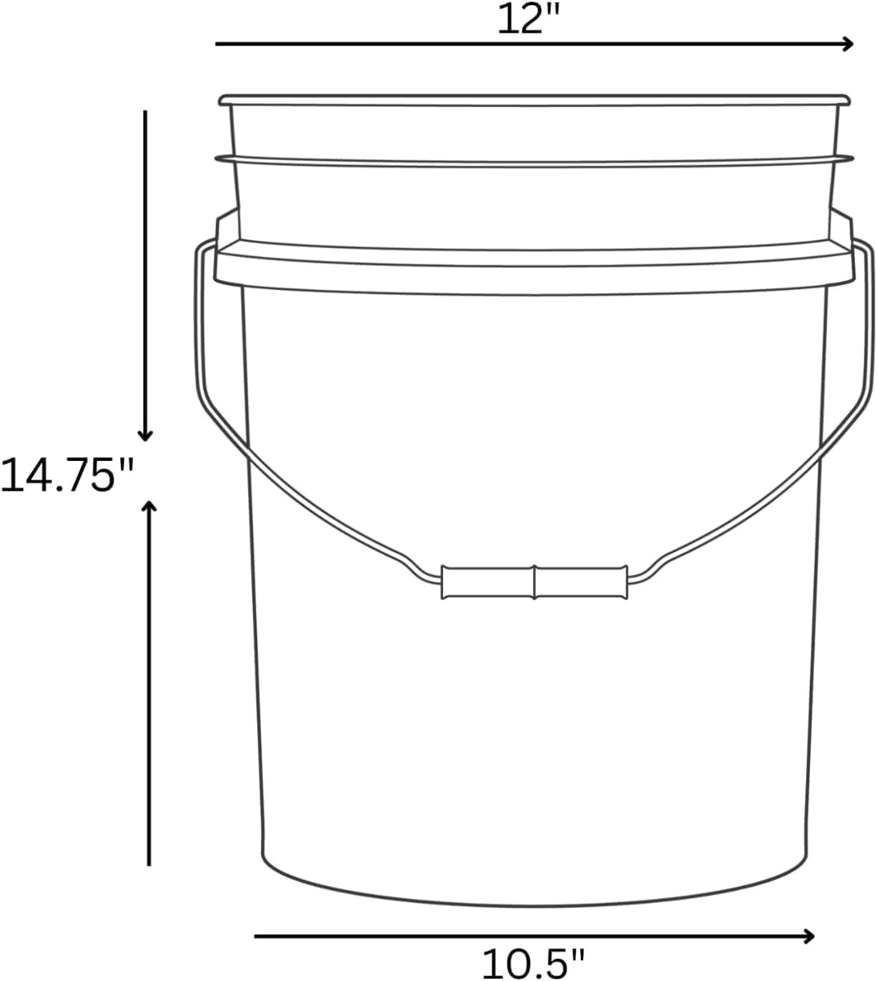 5 Gallon Food Grade Magenta Pink Bucket with Screw On Airtight Lid – MADE IN USA
