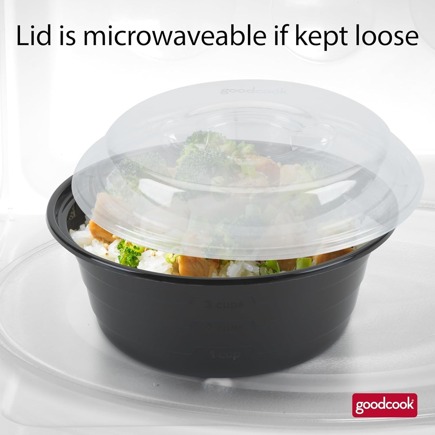 4-Cup Meal Prep Bowls Set W/ Lids & Dressing Cup Microwavable Food Storage