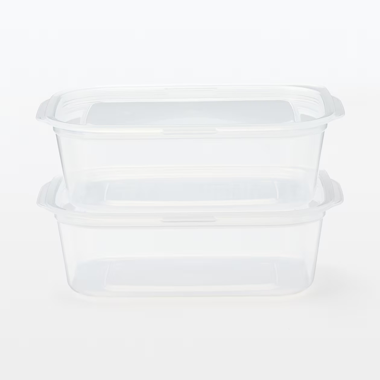 MUJI polypropylene food container usable in the microwave 850mL, a set of 2