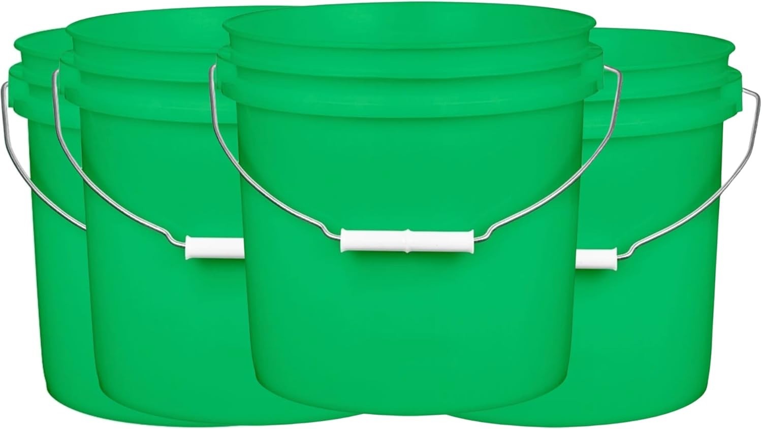 plastic food grade buckets 2 Gallon Purple color Made in USA ( Pack of 5)