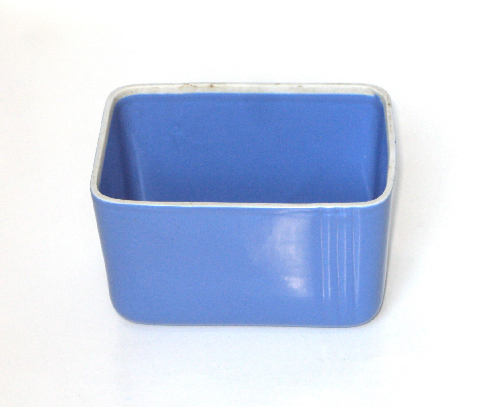 Vtg Westinghouse By Hall Rectangular Refrigerator Storage Dish, 4.5” x 6”, Blue