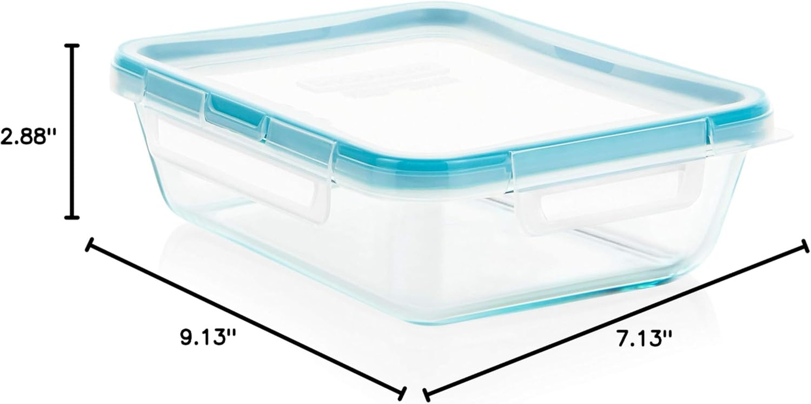 6Cup Total Solution Rectangle Food Storage Container Glass, 9.3 Ounce (1112403)