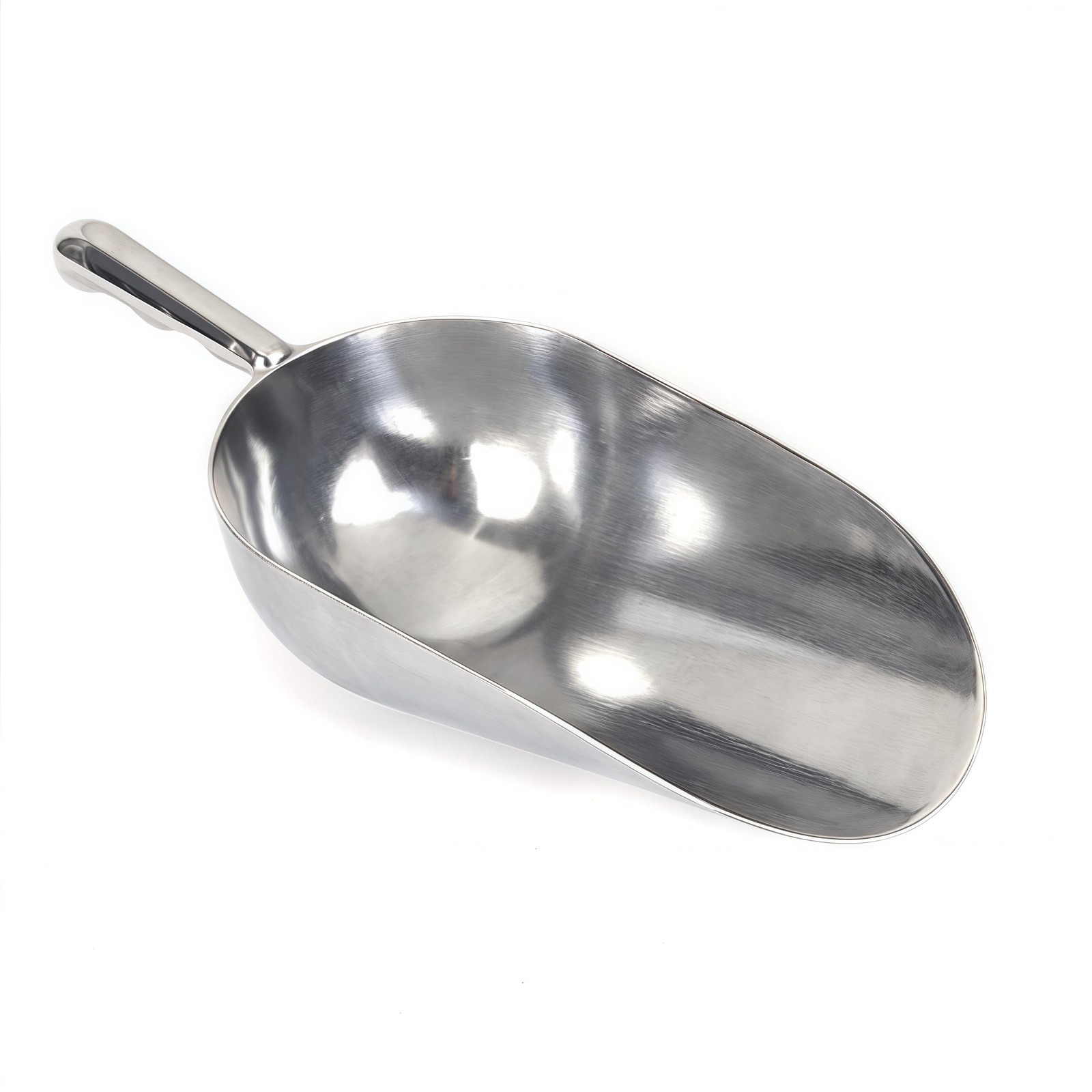 Heavy-Duty Cast Aluminum Kitchen Scoop – Rust-Proof, Ergonomic S-Handle Ice C…