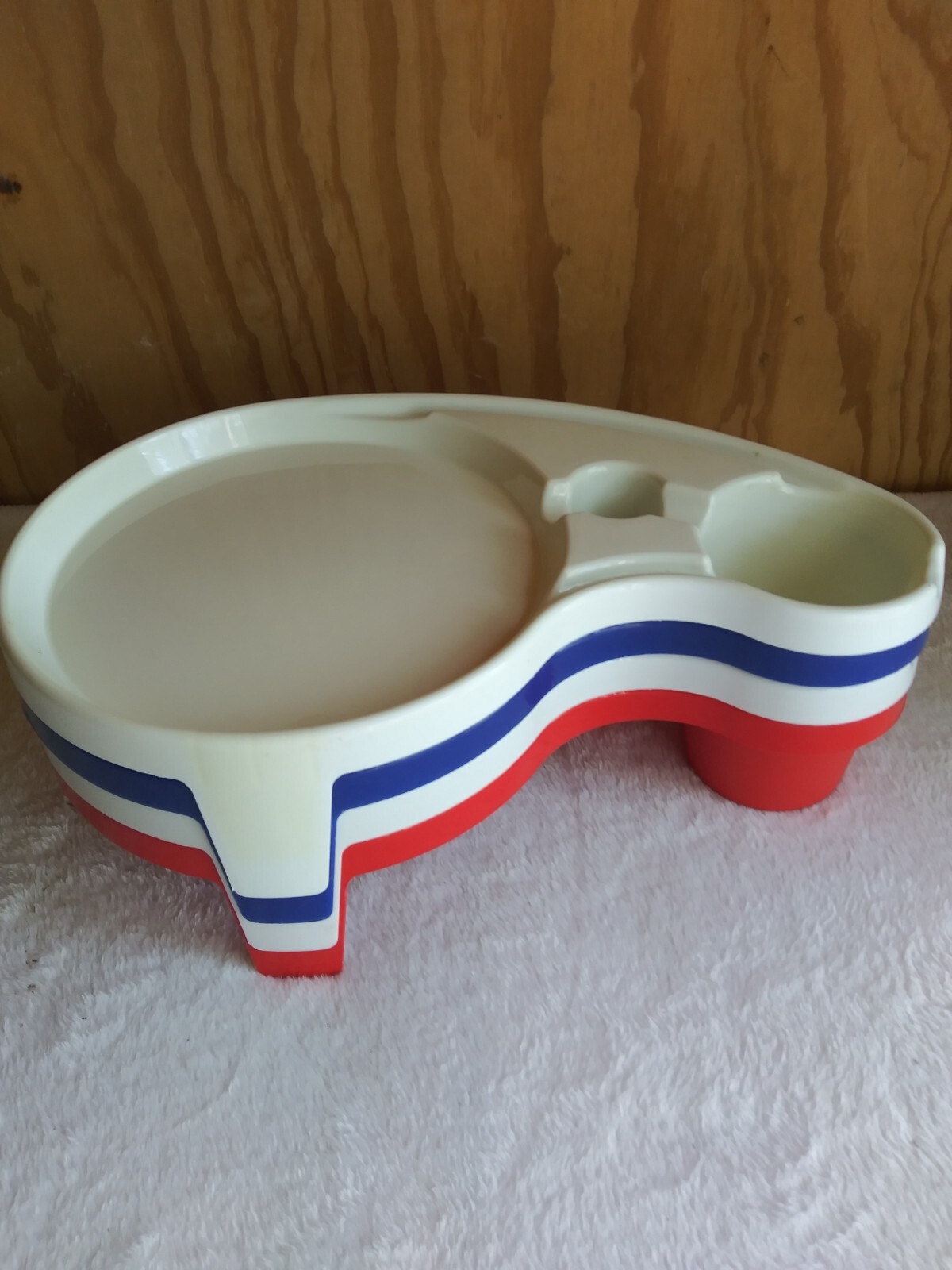 Lot Of 4 Ultray Trays Camping BBQ Pool Party Cookout Tailgating Red White Blue