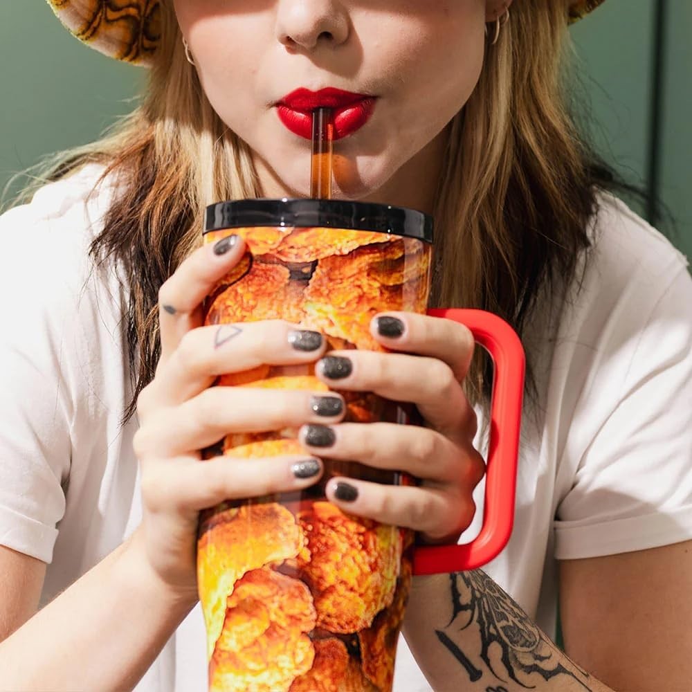 Corkcicle KFC x Cruiser 22oz Insulated Tumbler with Handle Straw BPA-Free Leakpr