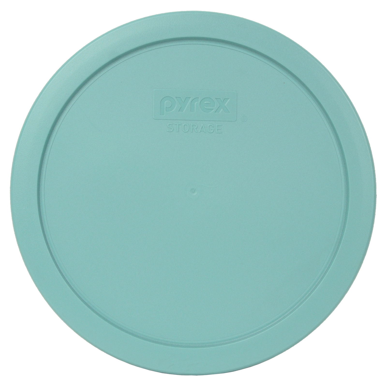 Pyrex 7402-PC Turquoise Round Plastic Food Storage Replacement Cover (4-Pack)