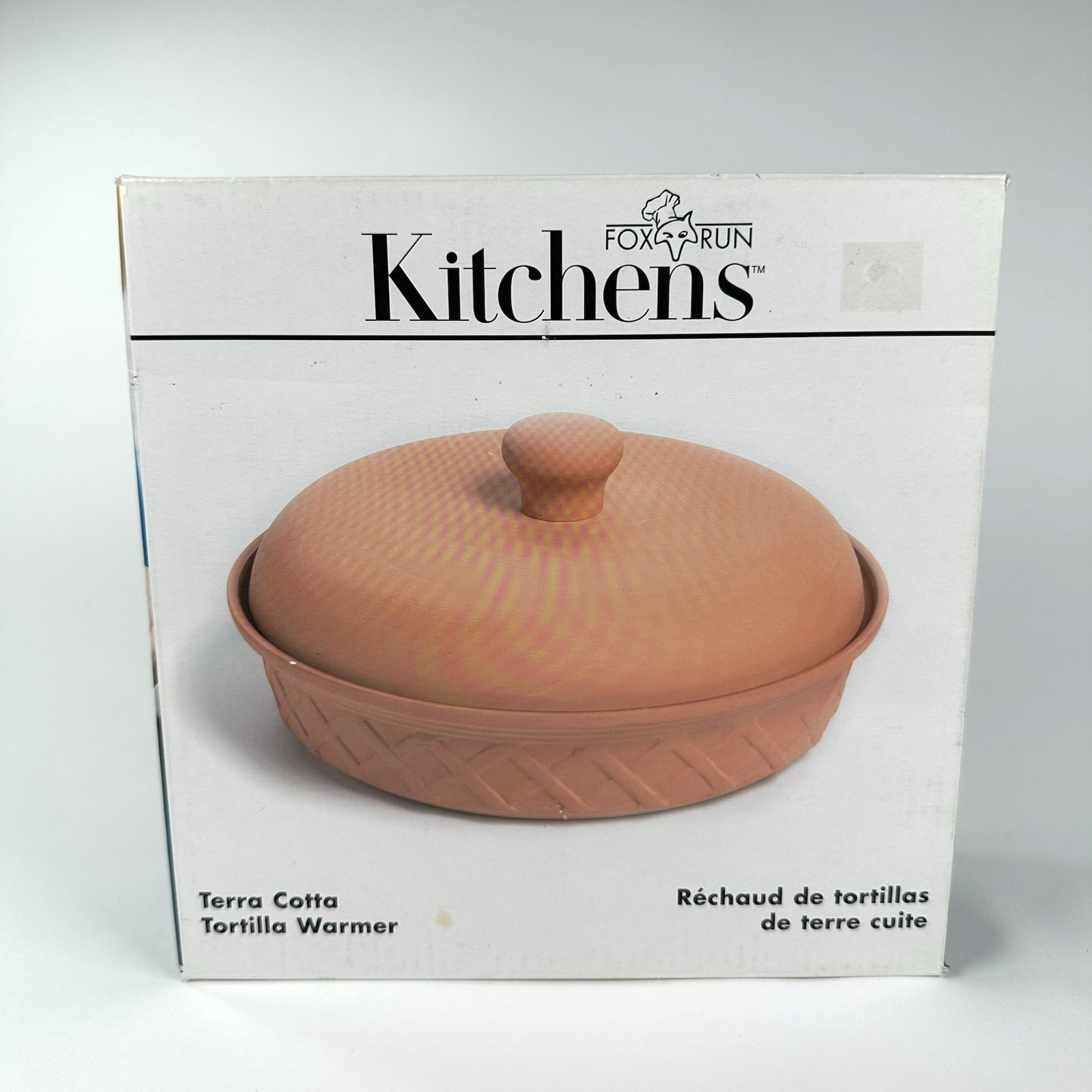 Fox Run Terra Cotta Tortilla Warmer Microwavable Glazed 6.5″ Interior Width 3943