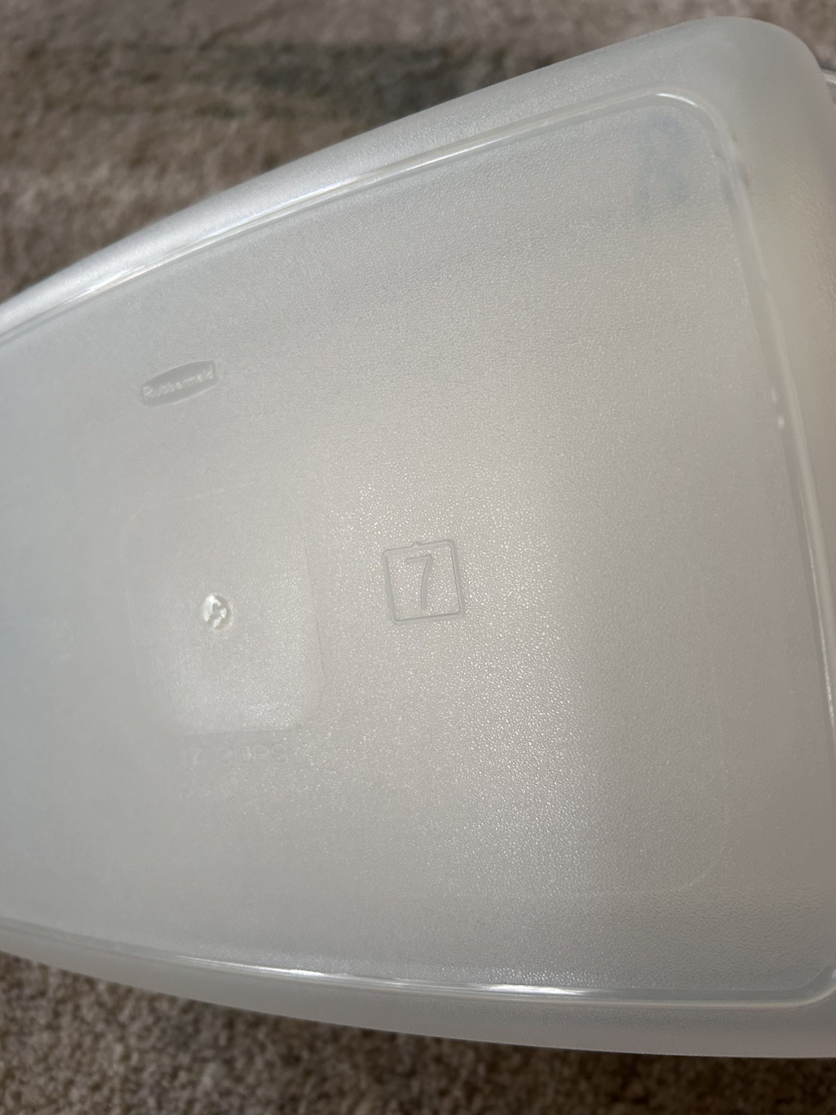 Rubbermaid Servin’ Saver #7 17 Cup Storage Container Rectangle 0006 USA with lid