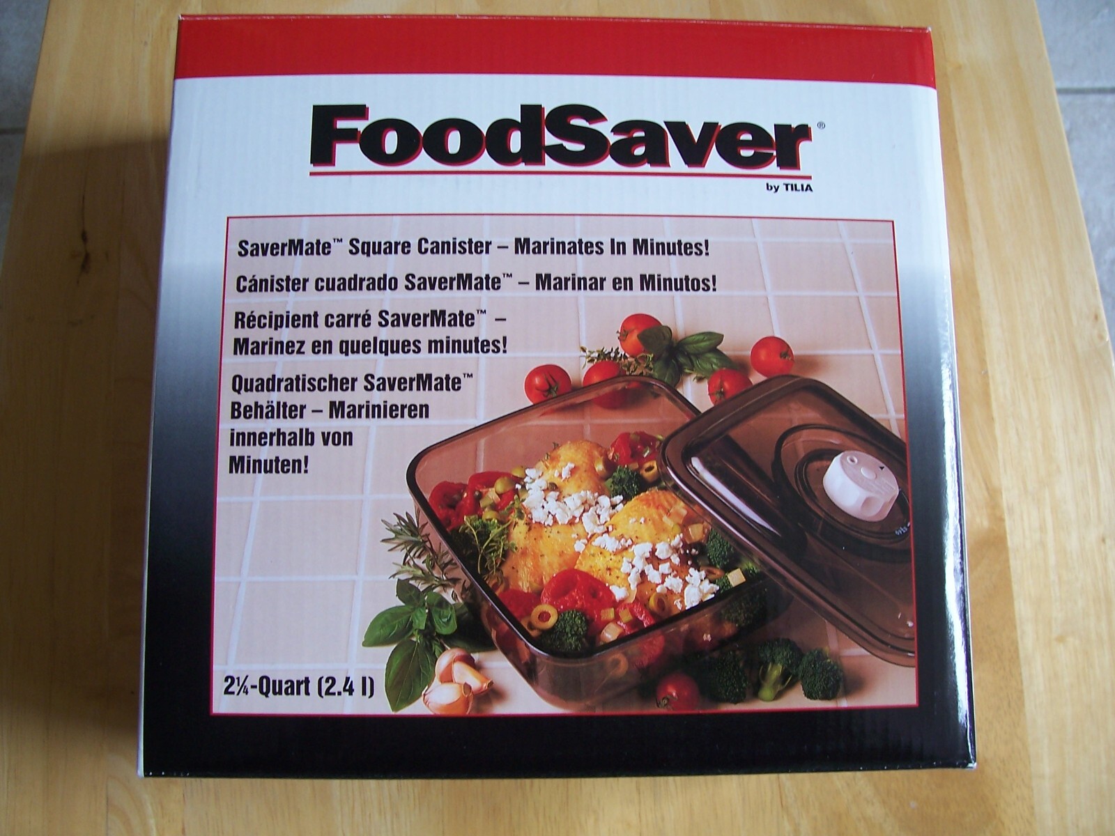 Food Saver SaverMate 2 1/4 Qt Square Canister
