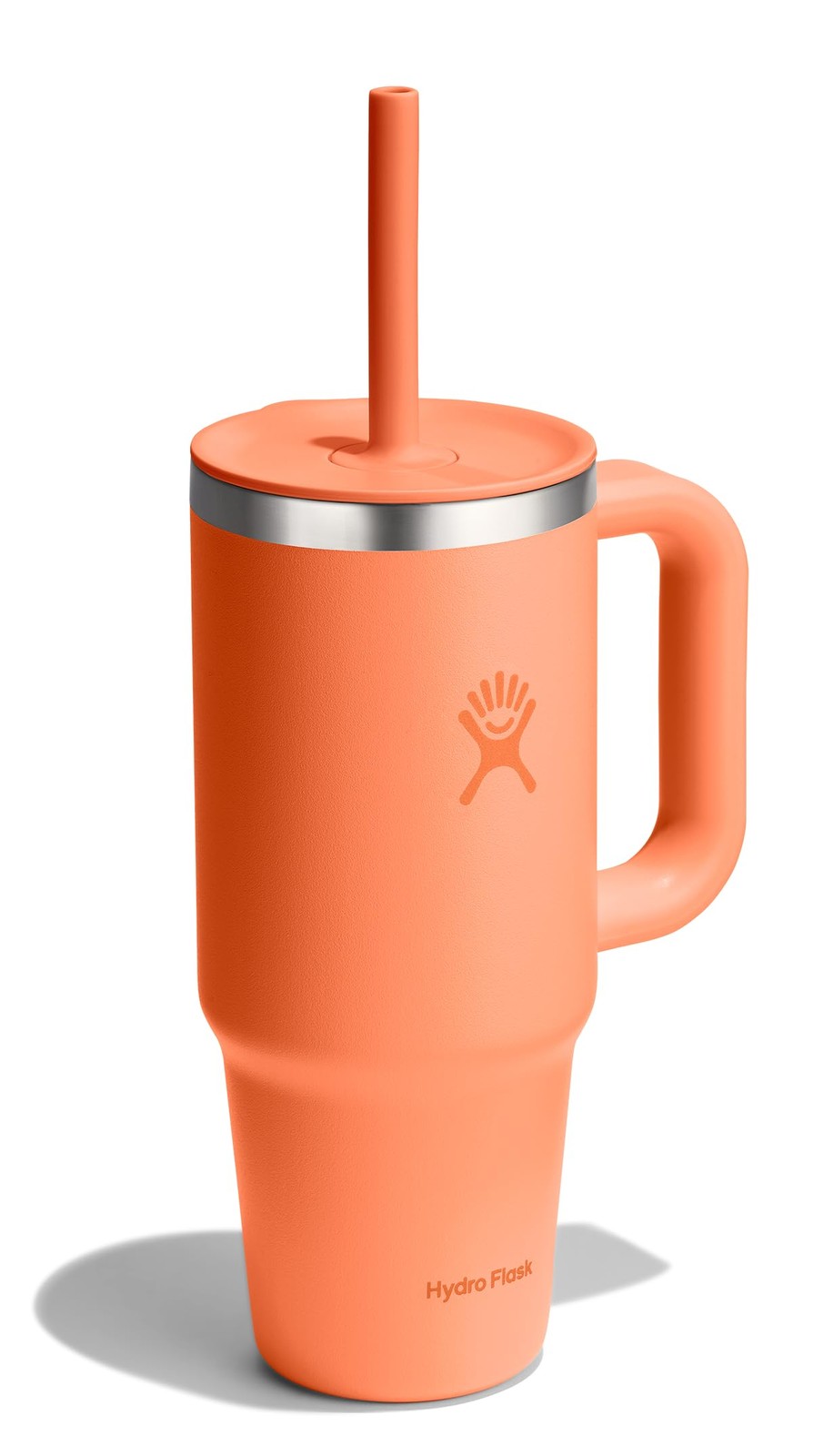 Hydro Flask Travel Tumbler Handle Lid And Straw – Insulated Stainless Steel In