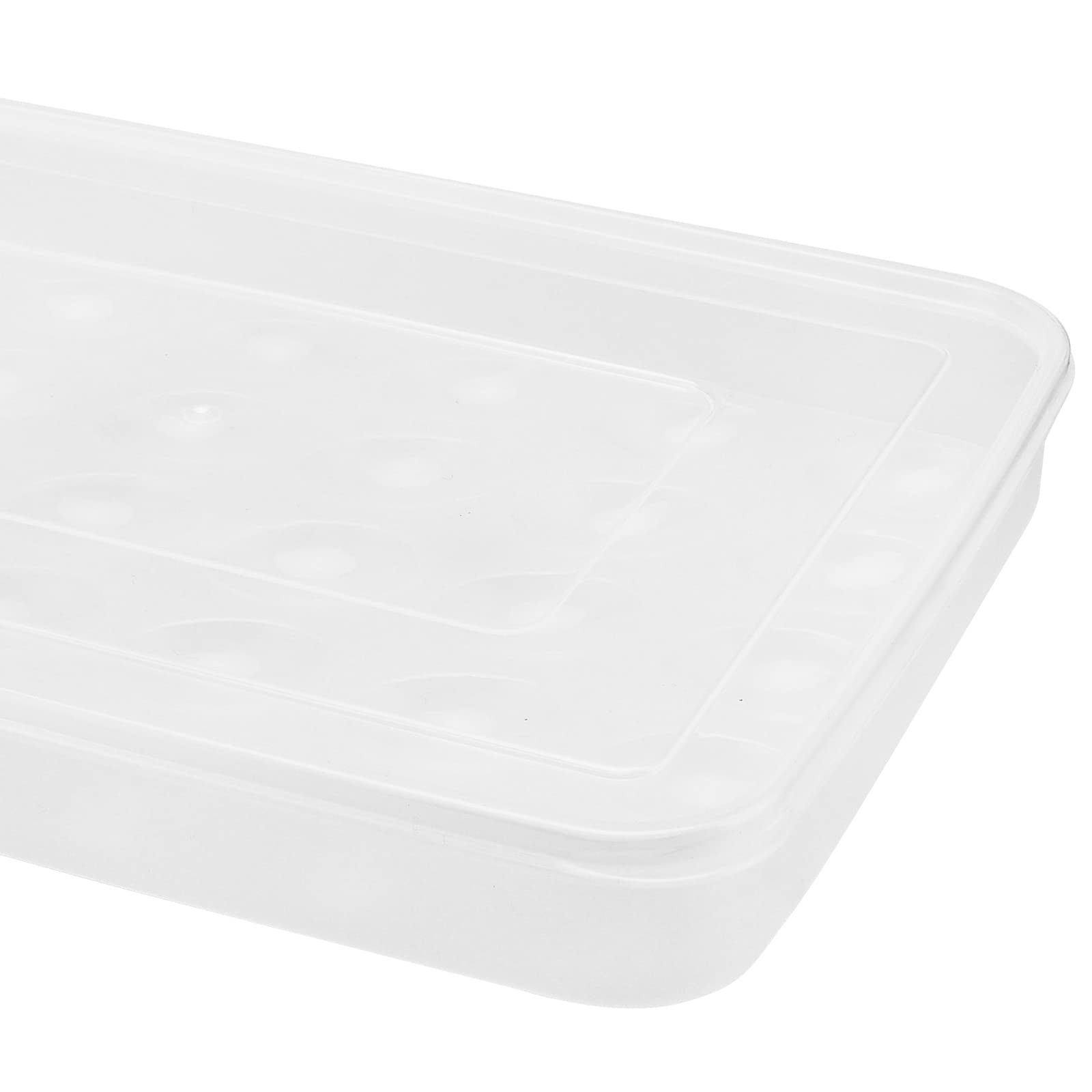 4 PCS Deviled Egg Container Lid Stackable 120 Eggs 13.6×10.2×2.2 Inch