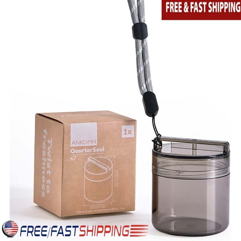 Airtight Coffee Container Travel Easy Refill Portion Control Storage Organizer