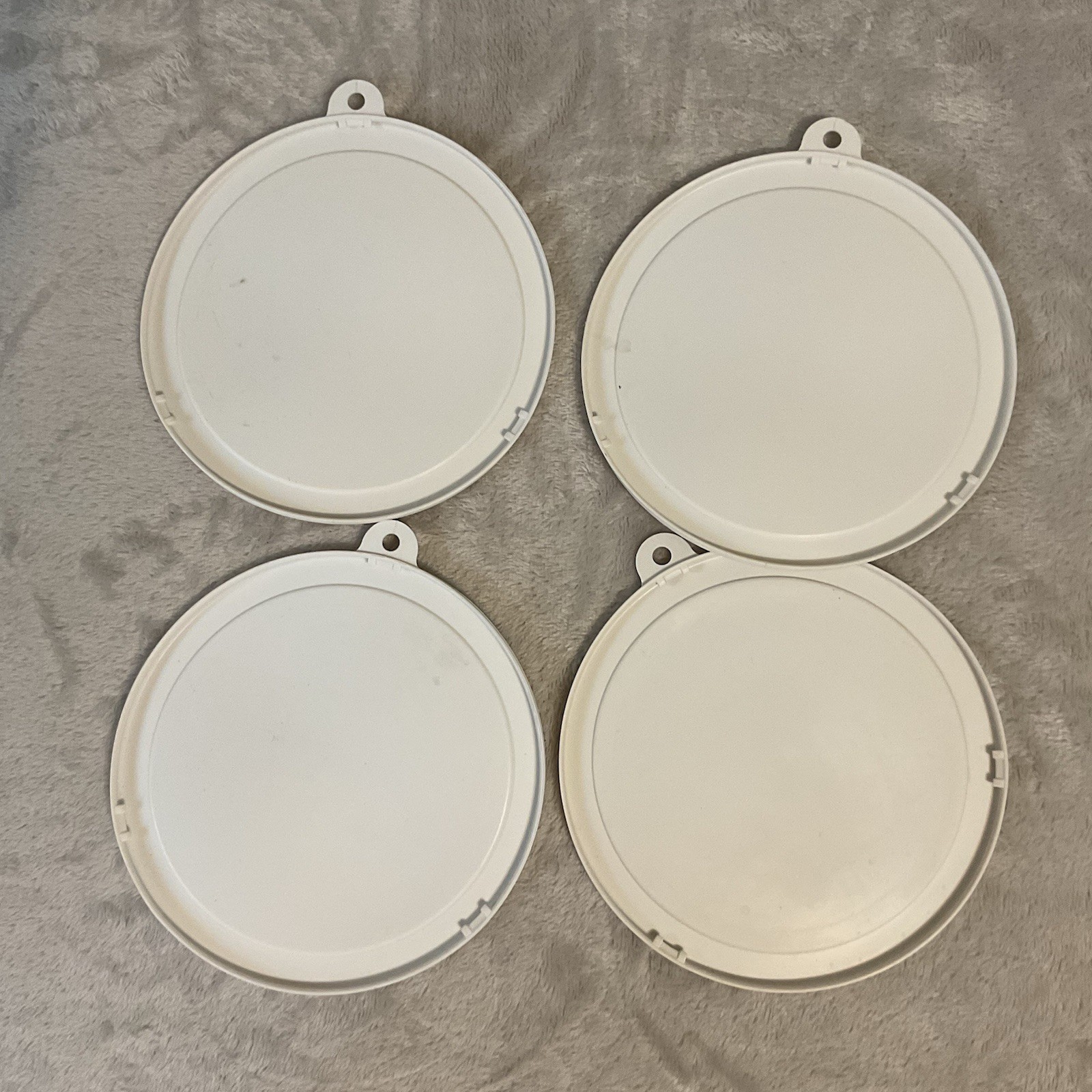 Corelle Storage Lids for 18 oz Cereal Soup Bowl White Fridge Freezer Micro Lot 4