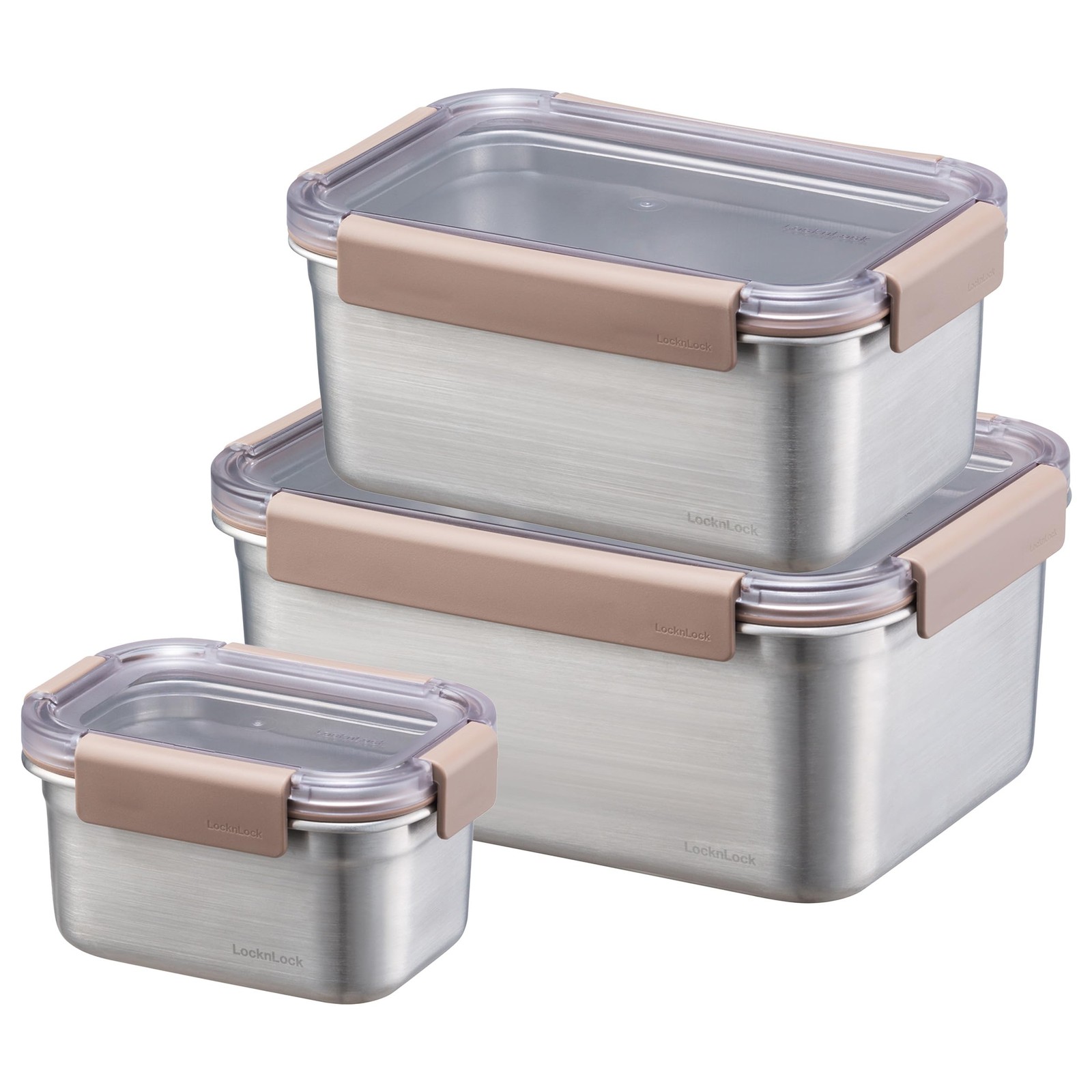 Stainless Steel Food Storage Containers with Lids, Metal Lunch Boxes, Leak-Pr…