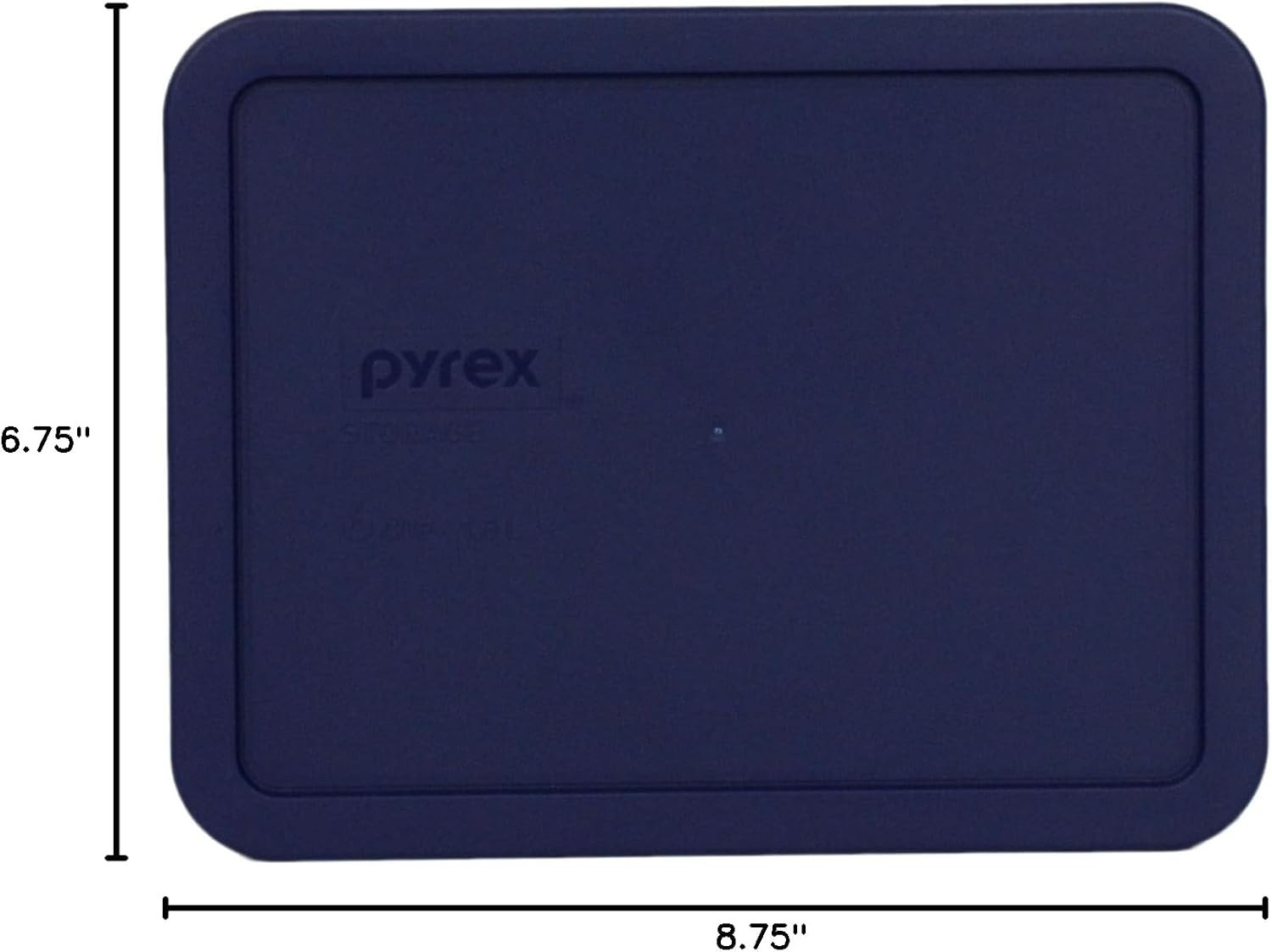 Pyrex 6-Cup Rectangular Glass Storage Containers with Plastic Covers, 2 Pack