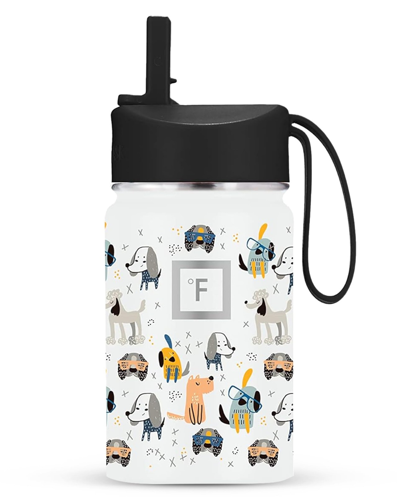 IRON °FLASK Kids Water Bottle – Straw Lid, 20 Name Stickers, Vacuum Insulated