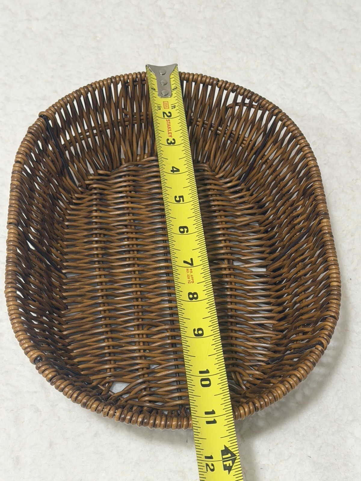 Fruit Basket Wicker Bread Basket Woven Tabletop Food Fruit Vegetables Servin…
