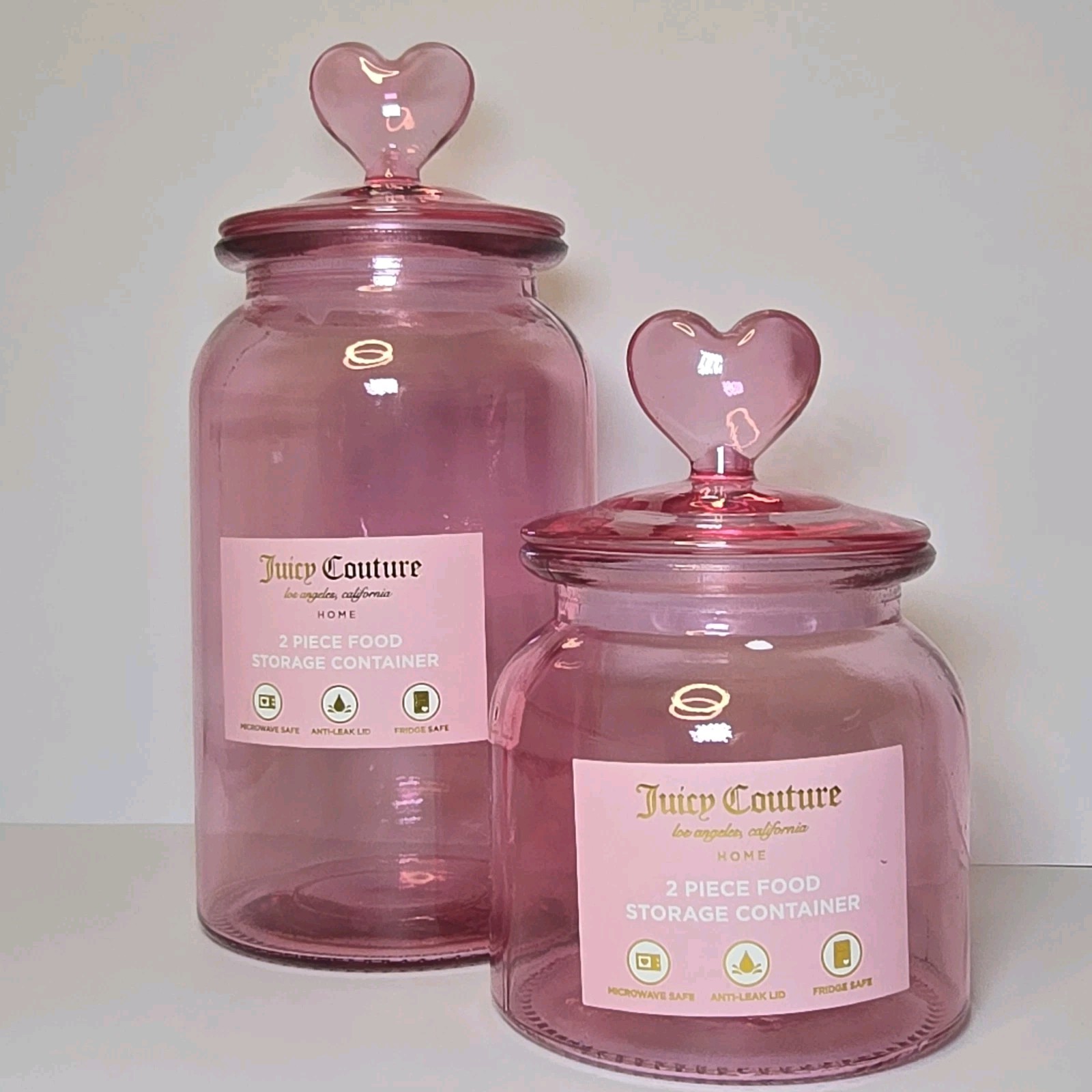 🩷 Juicy Couture 2 Piece Food Storage Containers/Canisters 🩷