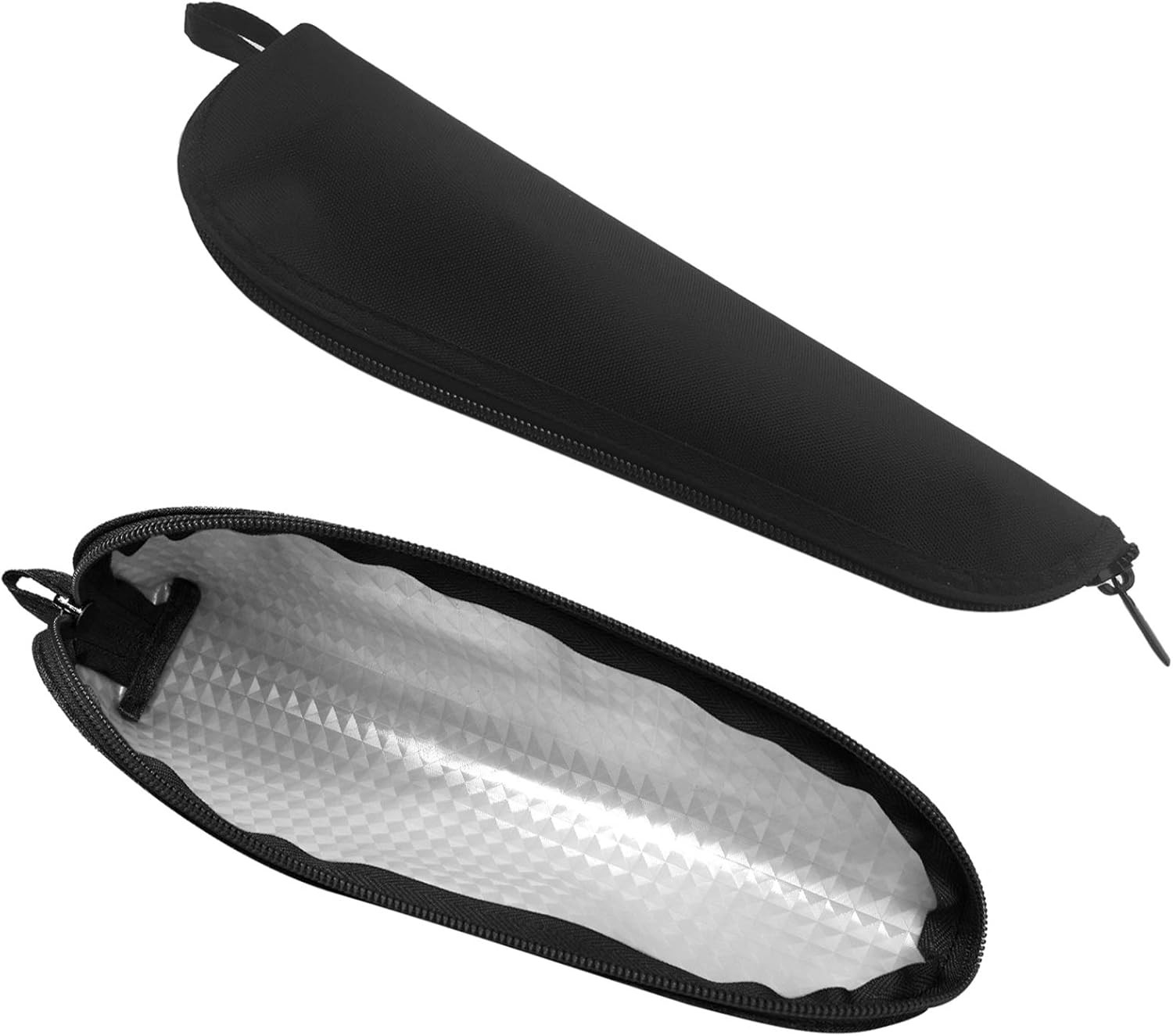 Travel Utensil Sets Carrying Case Portable Cutlery Set Pouch 1pcs: Black