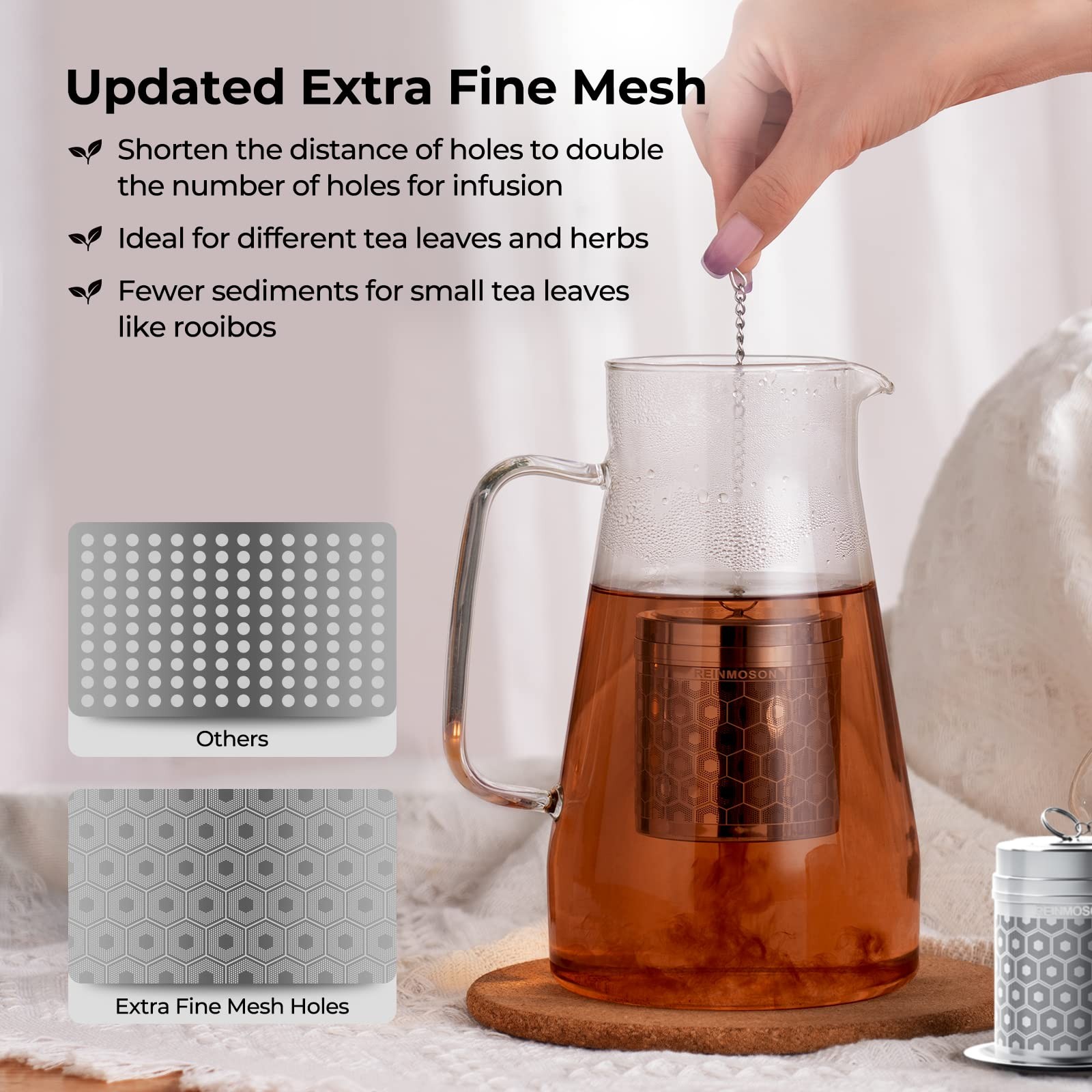 Only Available for The Next 72 Hours Bundle 1 Pack Large Tea Infuser Silver