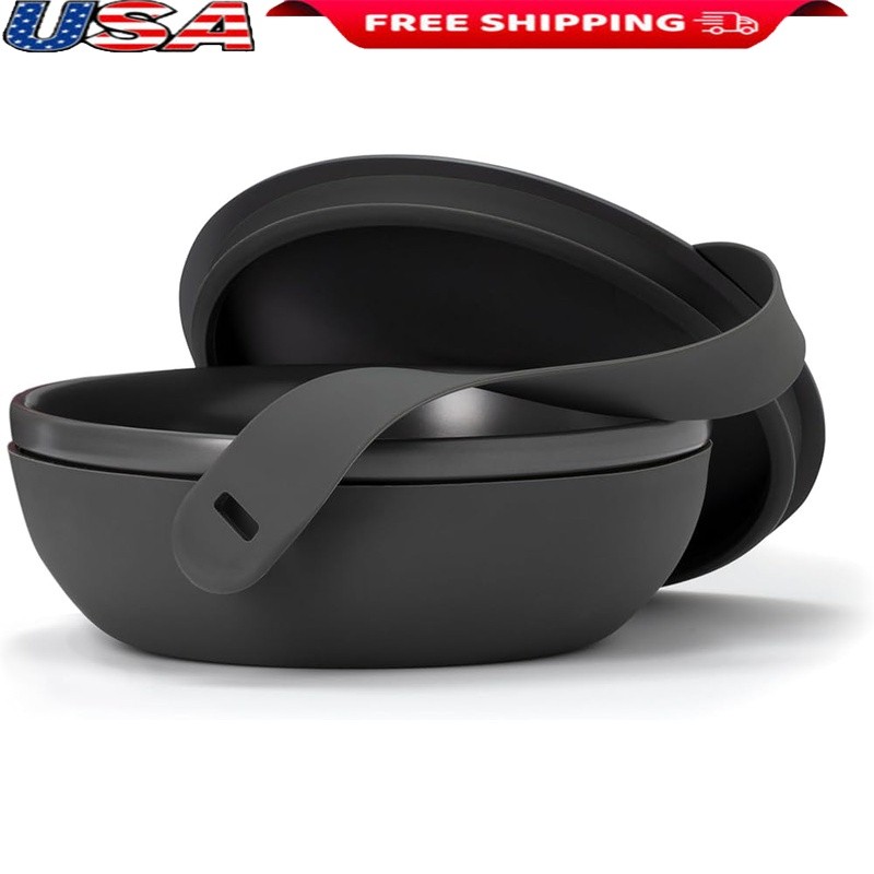 Premium Ceramic Meal Prep Bowl Eco-Friendly Microwave Safe Food Container New