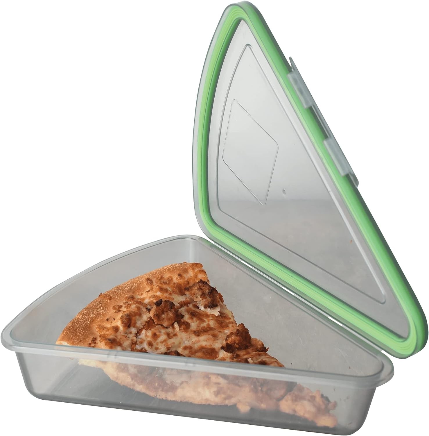 Pizza Slice To-Go Compartment Container, 9-1/4″ X 8-1/4″ X 2-1/2″, Reusable, …