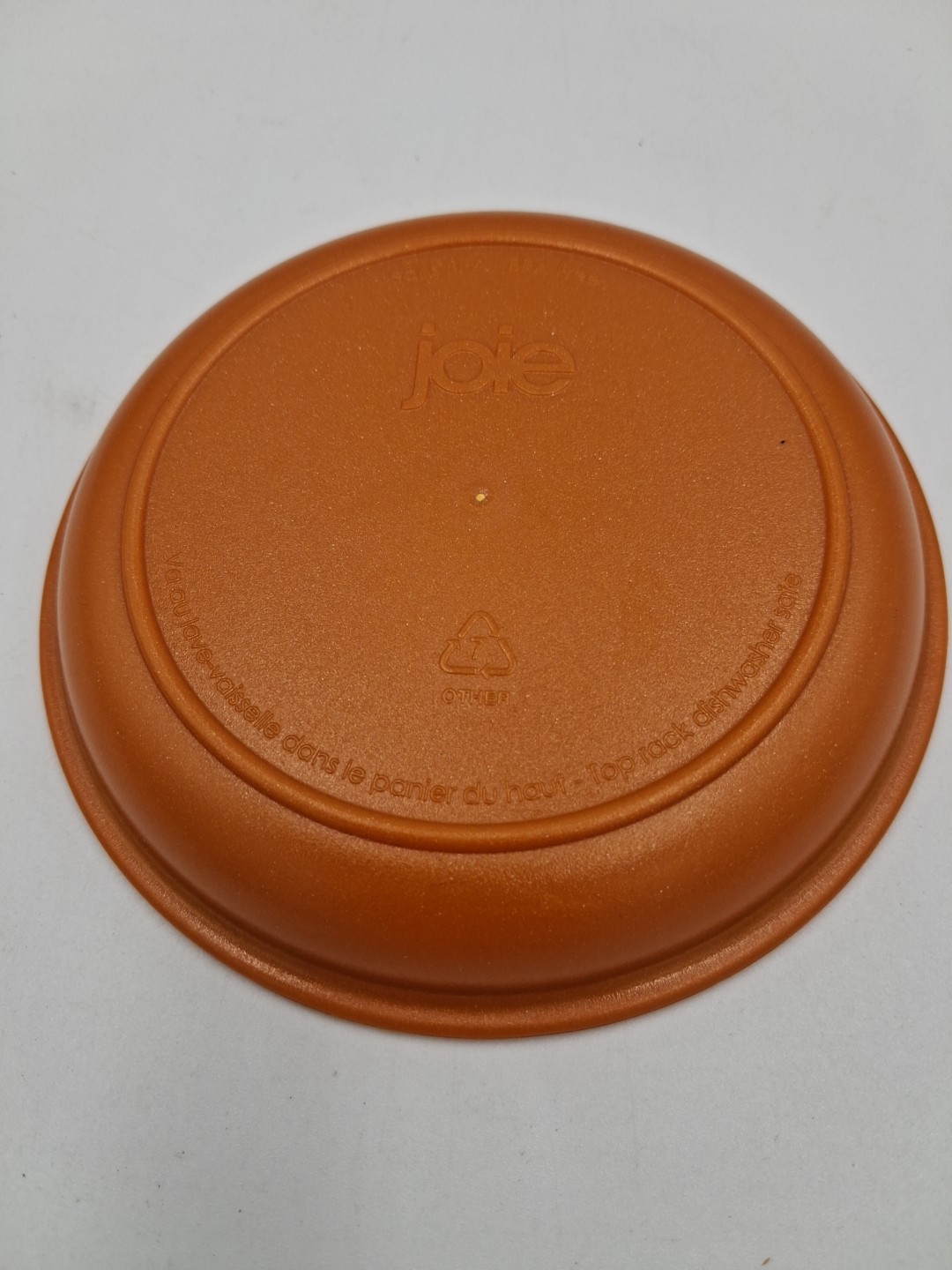 Joie Clearly Fresh Airtight Onion Keeper Storage Orange Bottom Clear Top