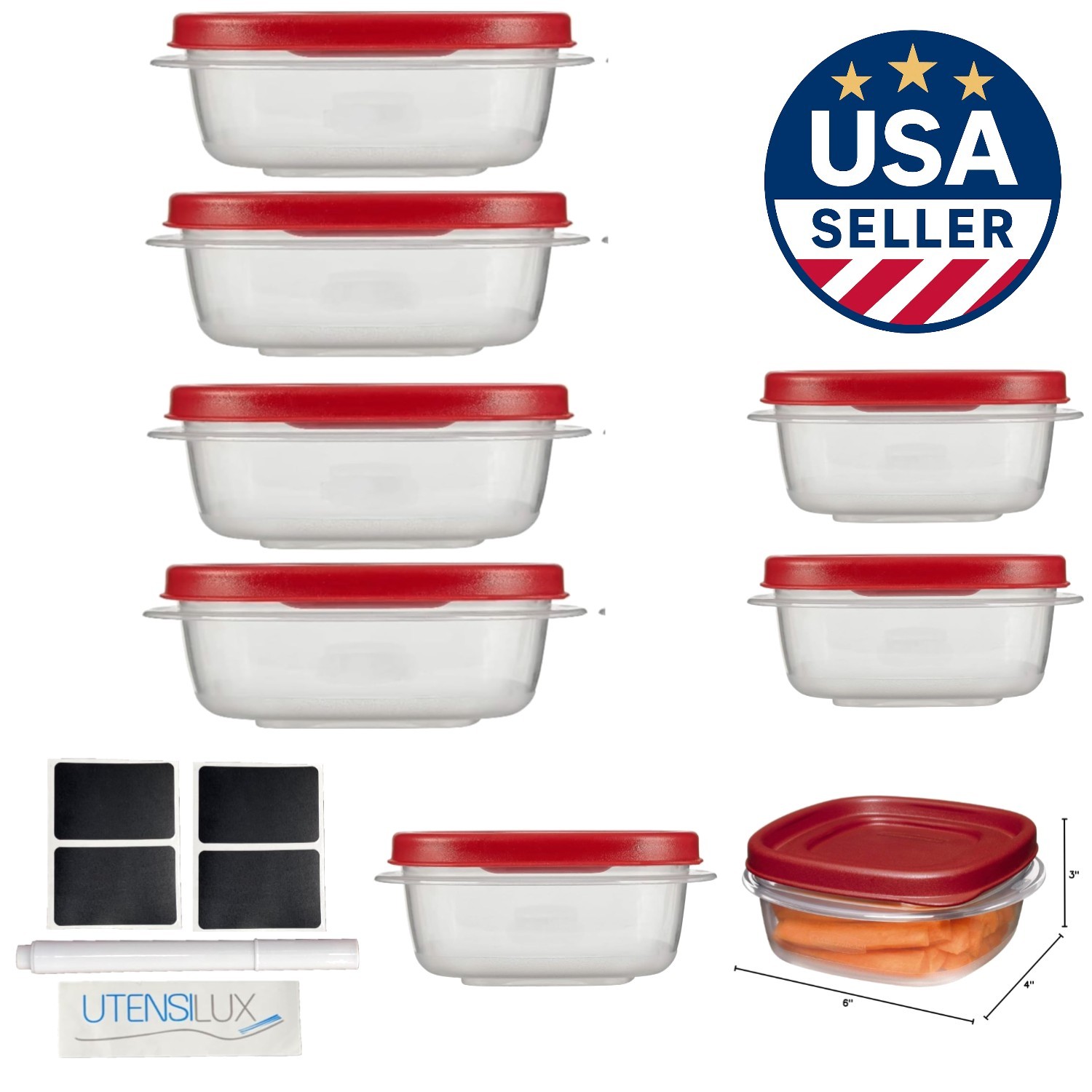 Durable 9-Piece Container Set – 1.25 Cup Rubbermaid Food Storage Essentials