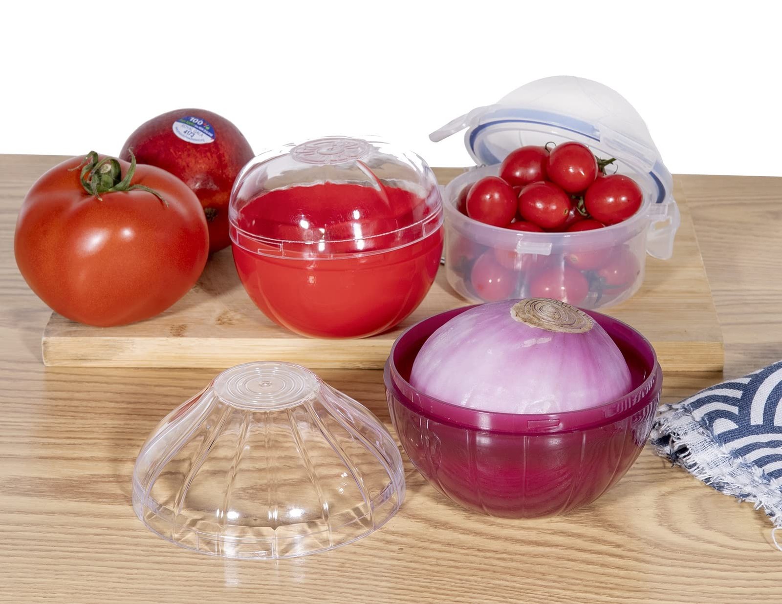 Karebeen Onion Storage, Avocado Saver Keeper, Reusable Tomato