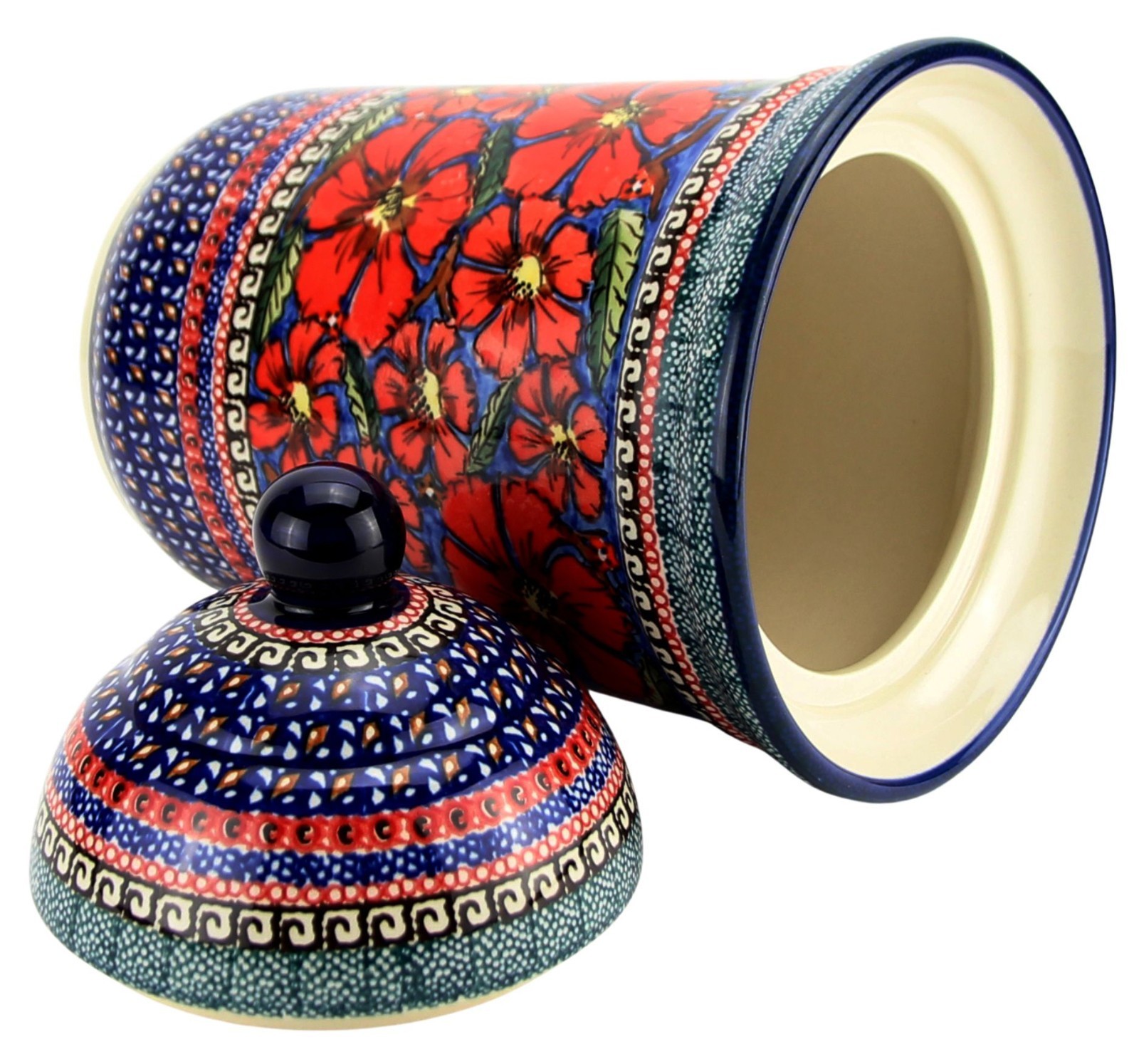 Polish Pottery Market Kitchen Canister by Zaklady Poland – 80 oz. – Unikat