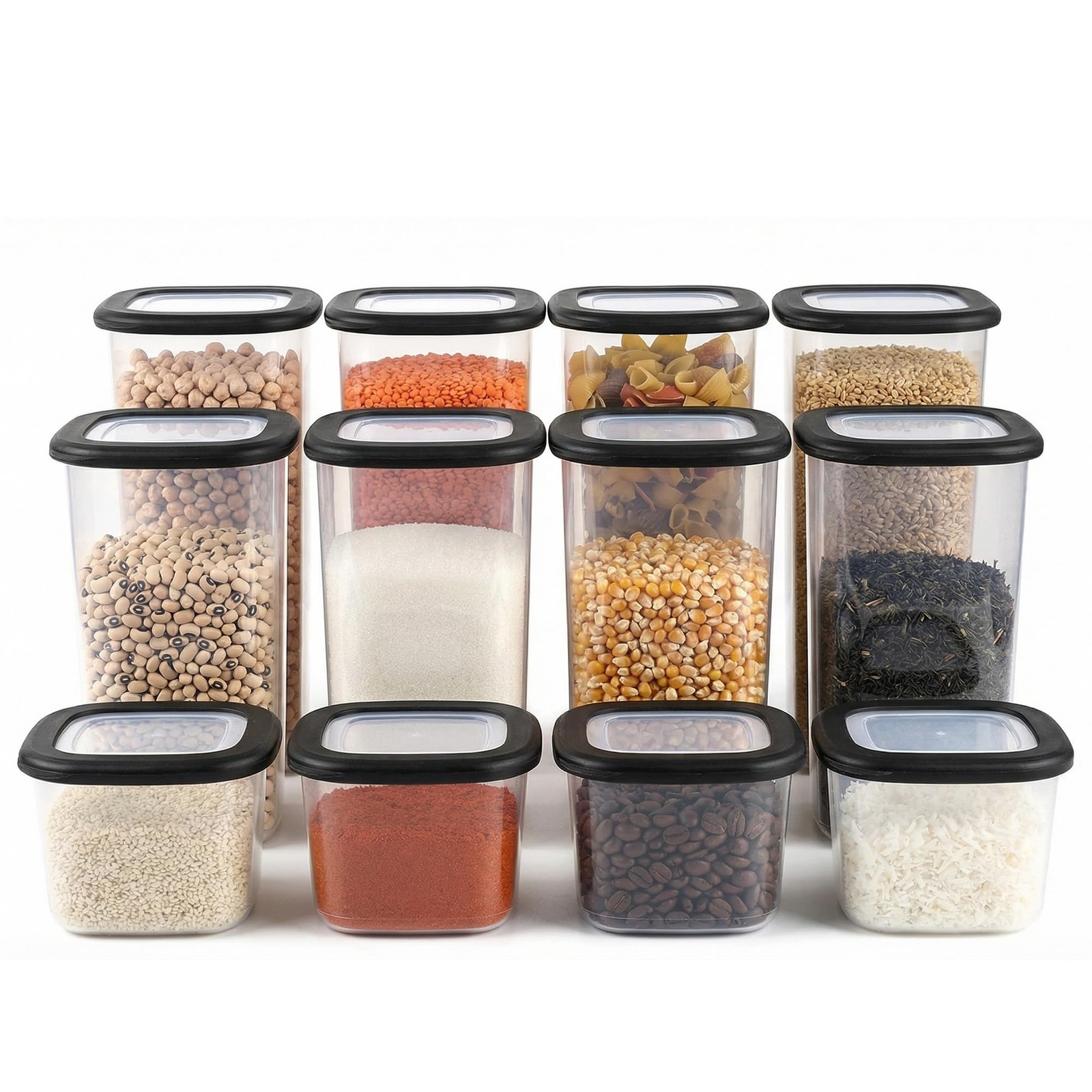 Airtight Storage Containers with Lids, Set of 12 Storage Containers, Kitchen …