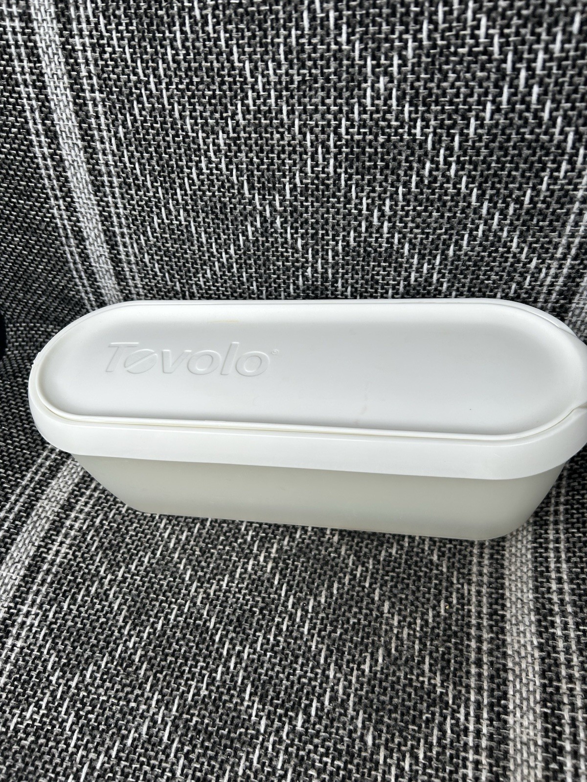 Tovolo Glide-A-Scoop Ice Cream Tub Insulated Container White Freezer Storage EUC