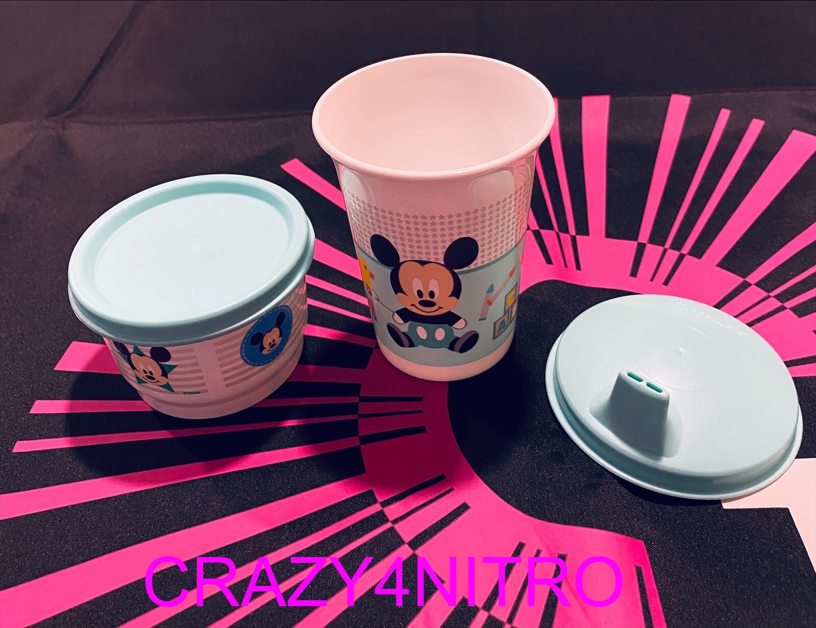 Tupperware Playtime Mickey Mouse Baby Feeding Set BPA FREE SHIPPING MINT GIFT