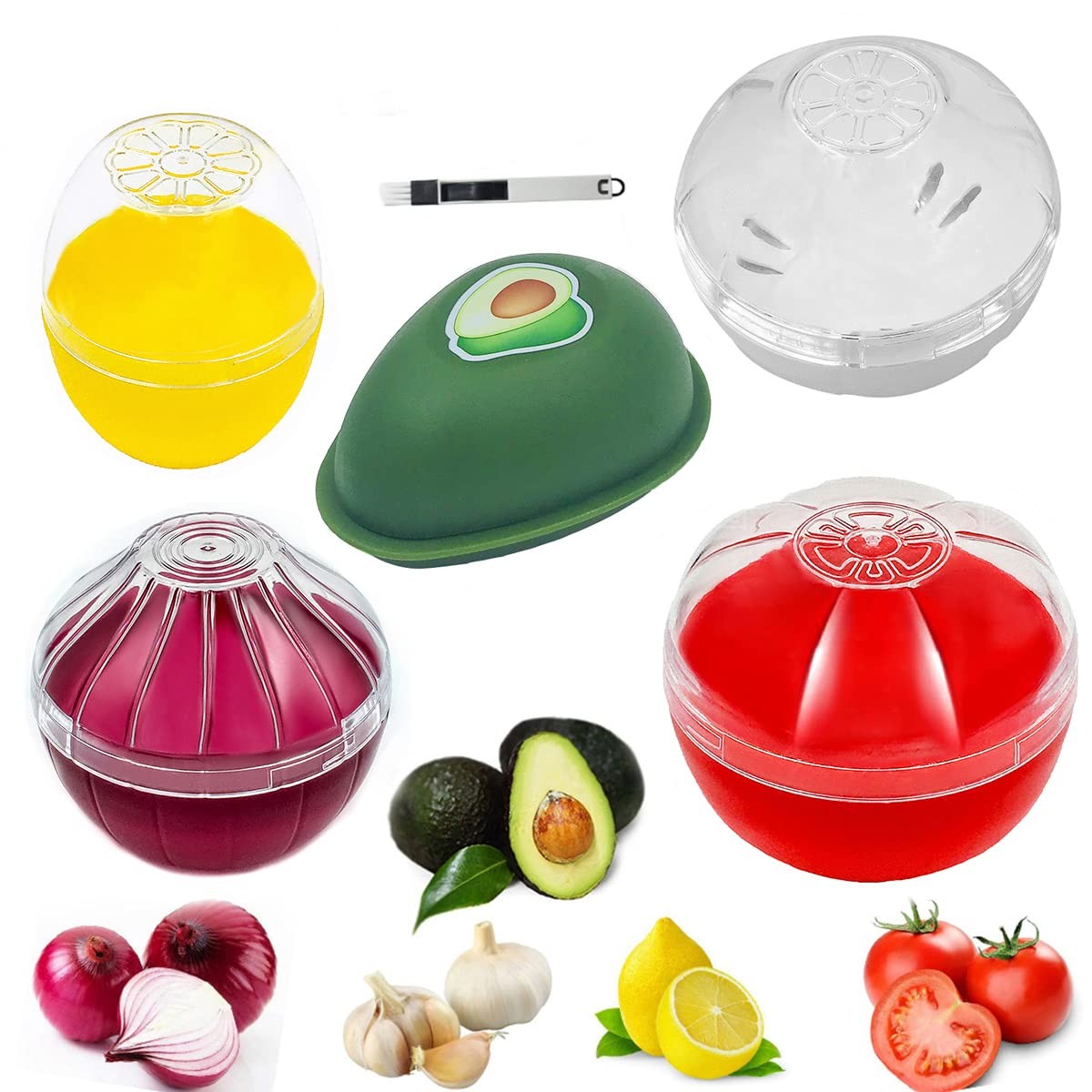 Onion Garlic Lemon Avocado Saver Storage Keeper Holder for Fridge, BPA Tomato…