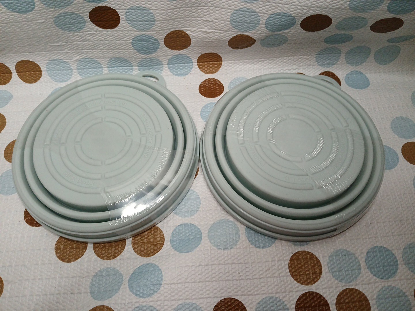2 Pack Silicon Collapsible Food Storage Containers with Secure lid