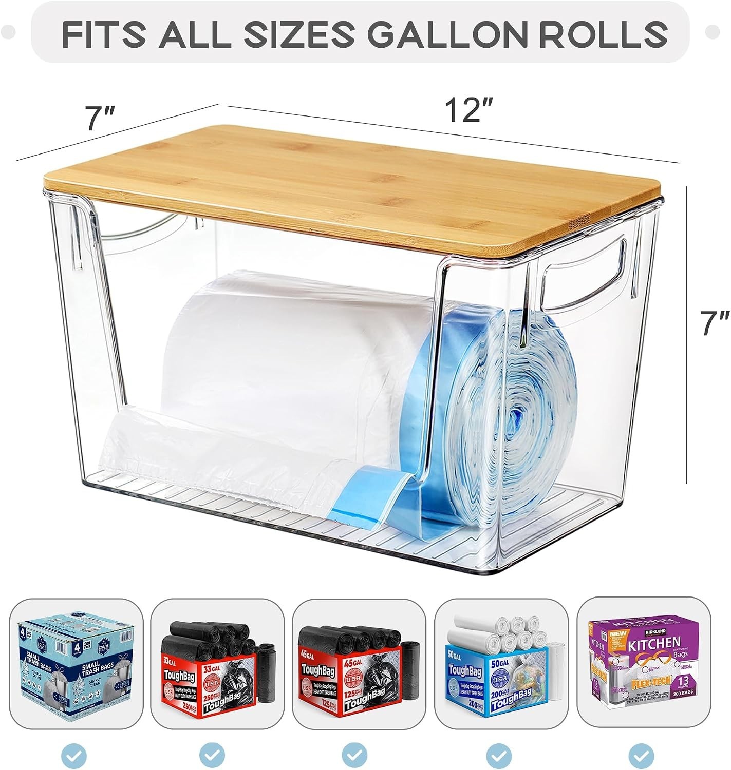 Stackable Clear Acrylic Pantry Bins – 2 Pack with Opening Front for Easy Access