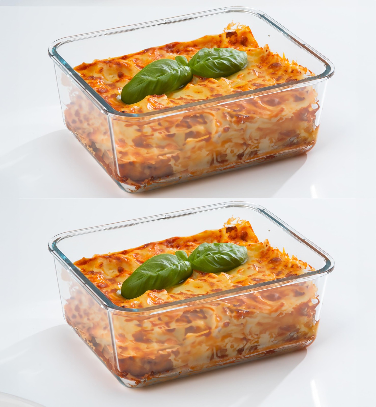 63 Oz 2 Pcs Large Glass Food Storage Containers 8 Cups Family Size Set Baking…