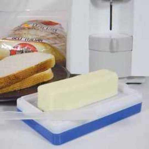 COOL SERVE BUTTER DISH, CREAM CHEESE KEEP COOL.BUILT IN CHILLER BUTTER DISH NEW