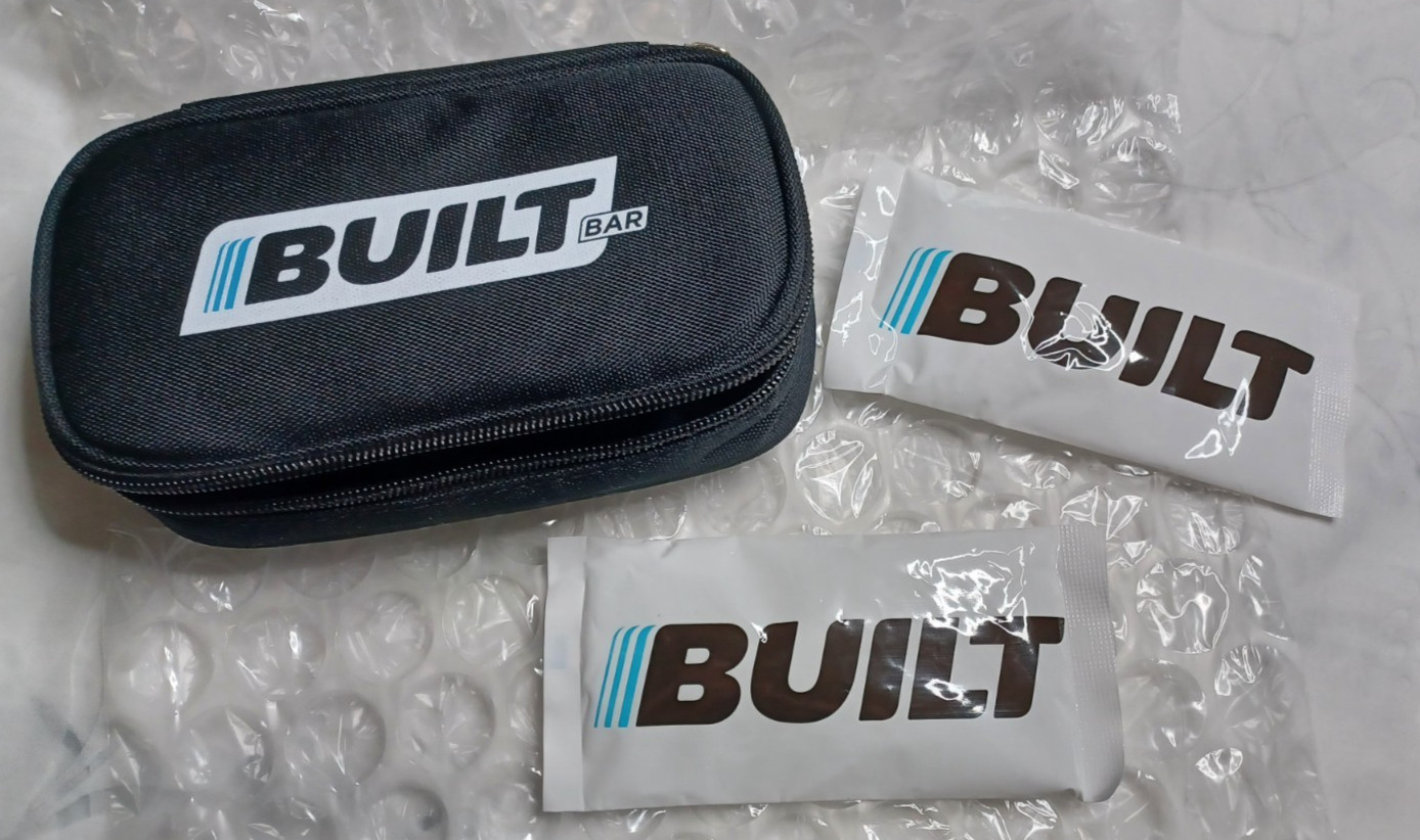 Built Bar Insulated Travel Snack Pouch Black w/2 Reusable Ice Packs NEW
