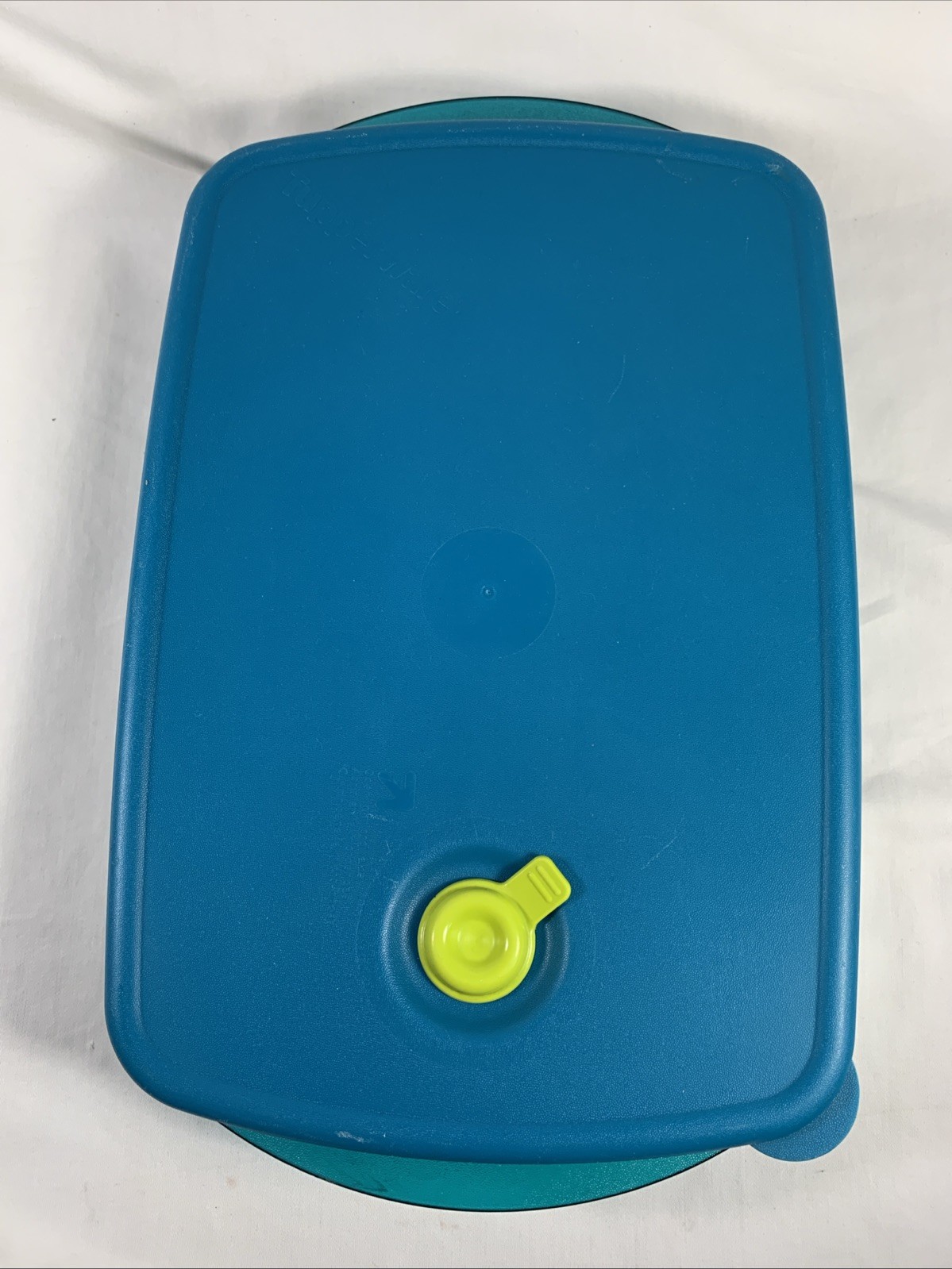 Tupperware Rock N Serve Divided Container 3990A-2 Microwave Reheatable Blue