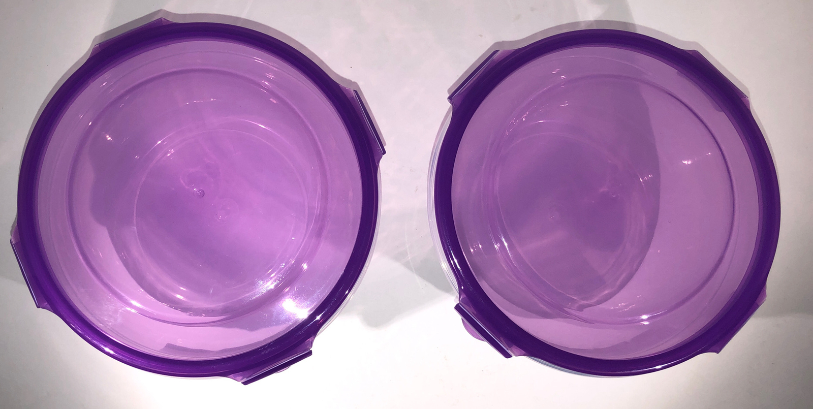 2ea 6.38Cup Sure Fresh Dry/Cold/Freezer Food Storage Containers W Clip-Lock Lids