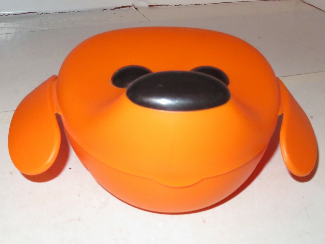 SMASKA Kids Lunch Box Puppy Dog Orange Storage Container Snack Camping Used IKEA
