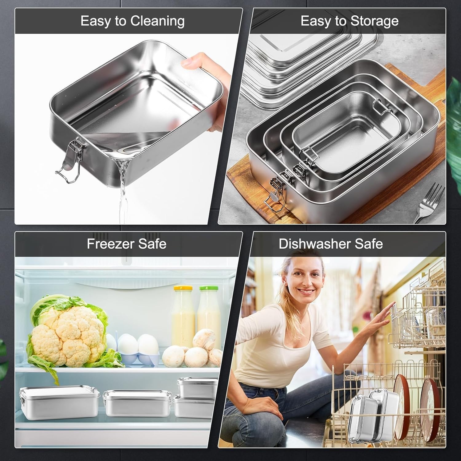 Gift-Worthy Stainless Steel Food Containers
