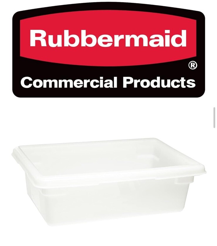 Rubbermaid Commercial Products Food Storage Box/Tote 18”L x 12”W 3.5 Gallon