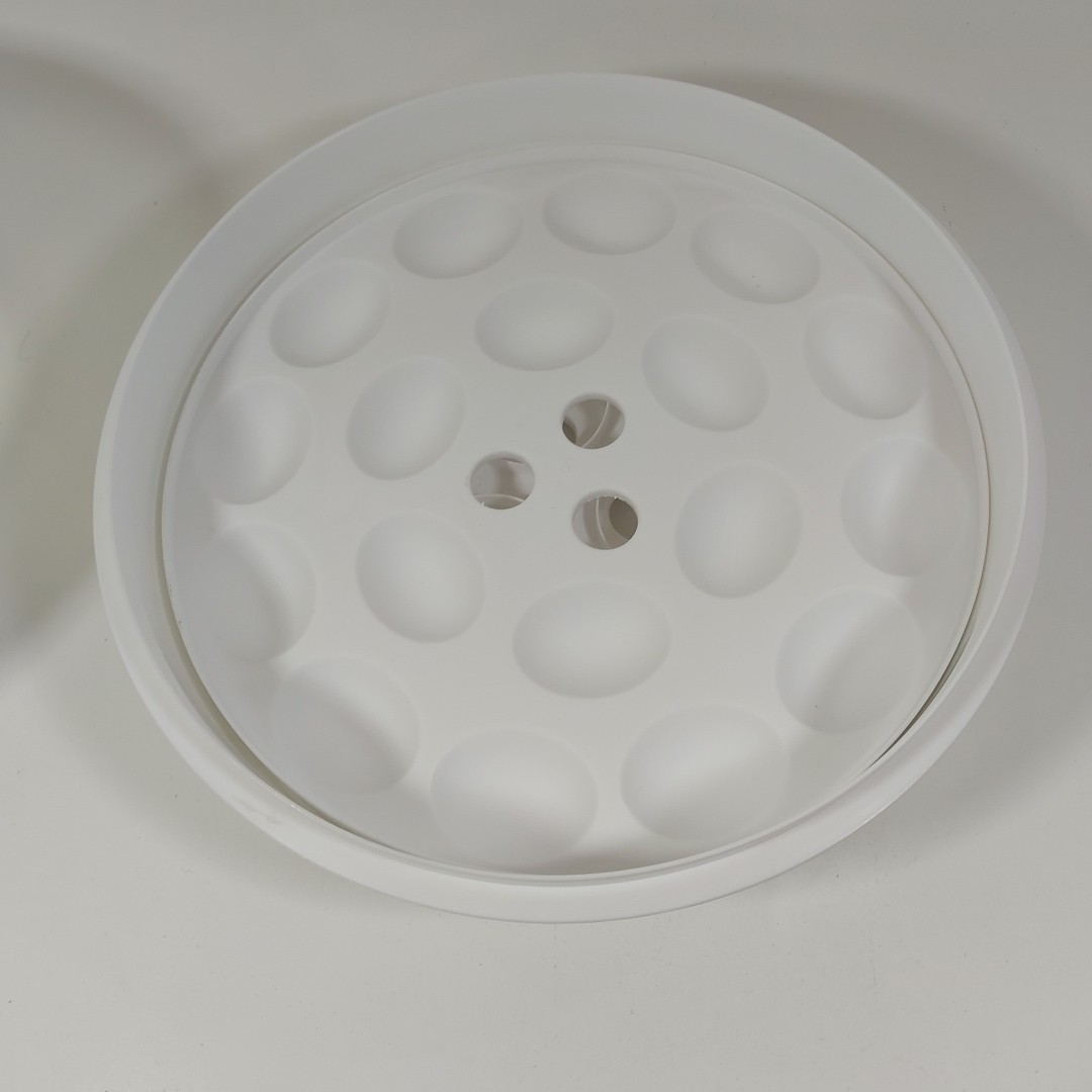 Mainstays Round 3 in 1 Cake and Pie Carrier with Deviled Eggs Insert (Silver)