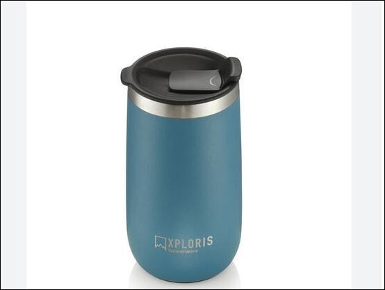 Tupperware Xploris Thermal Insulated Tumbler 12 oz River Blue/Green
