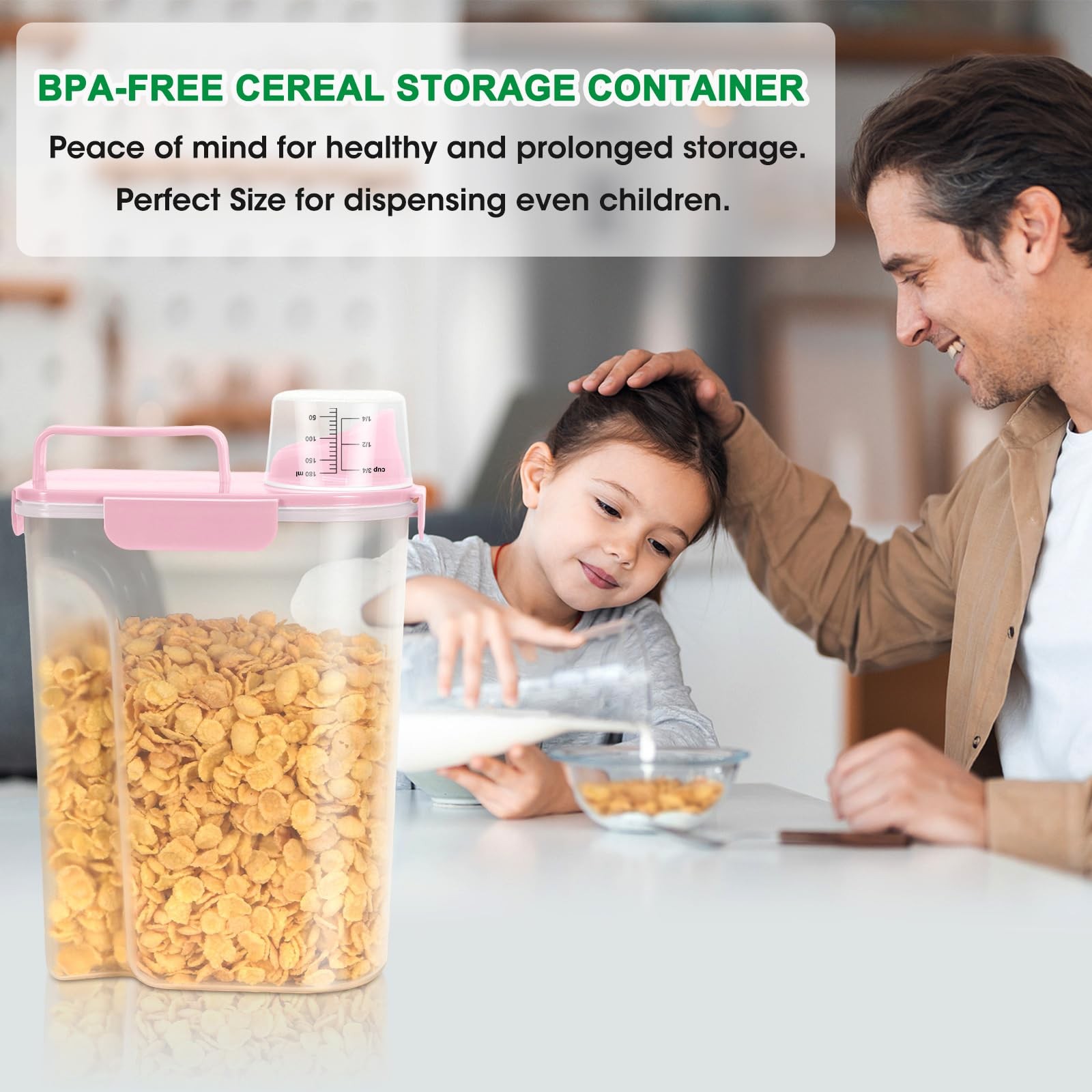 TBMax 2 Pack Airtight Rice Container 5 Lbs +10 Lbs, Cereal Container Oatmeal …