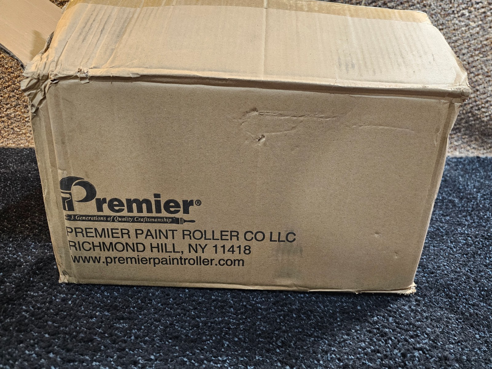 (QTY 12) Premier 45502 5 x 5 ft Butyl Leak Proof Canvas Plastic Drop Cloth