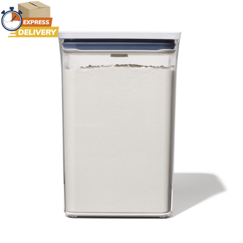 POP Container 4.4-Qt Medium Big Square Food Storage Container, White ✅ 👈